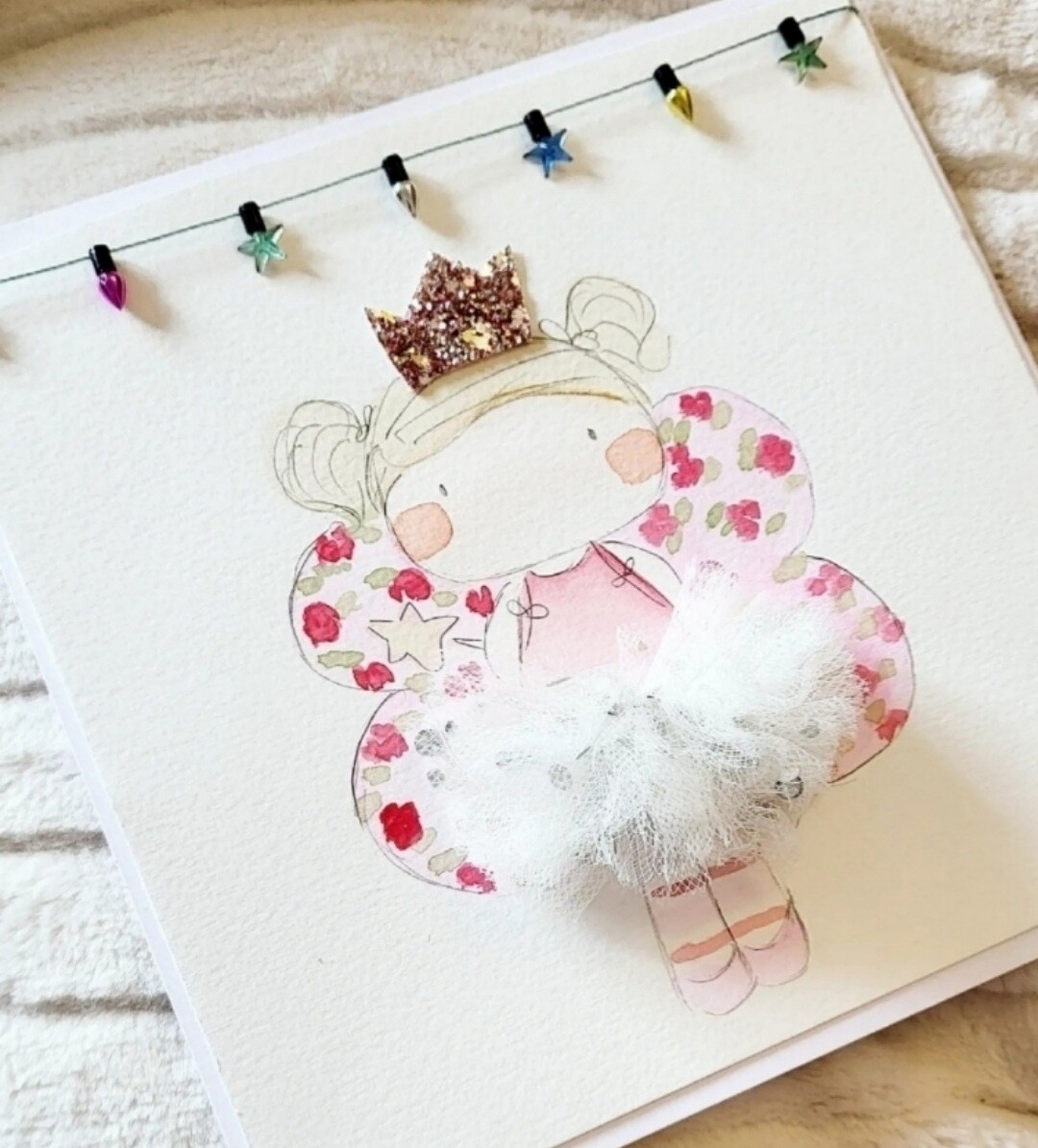 Christmas fairy card