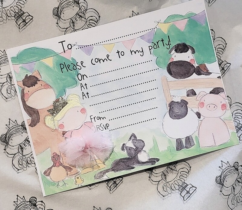 Farm Animals Birthday Invitations