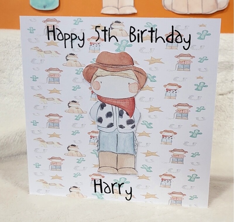 Cowboy Birthday Card