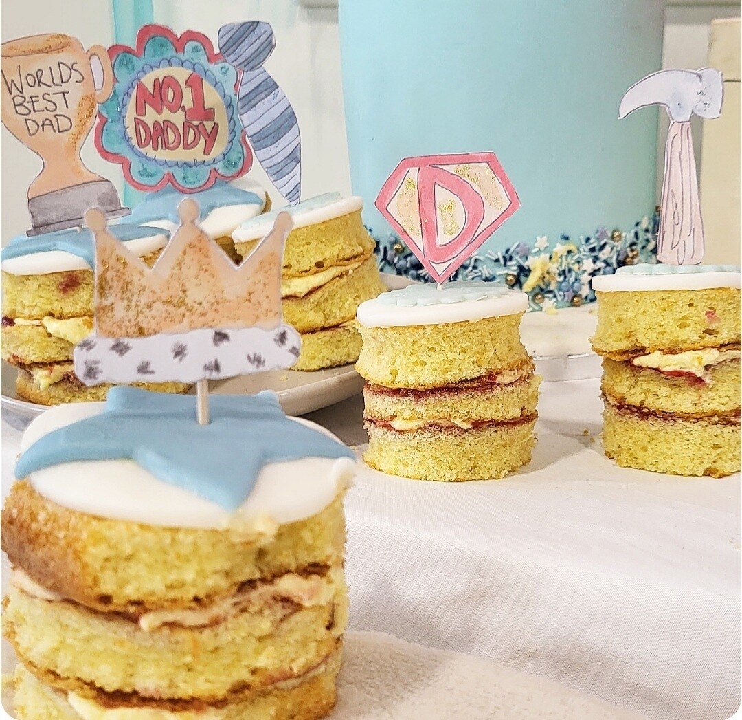 Fathers Day cupcake toppers 