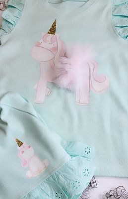 Unicorn Fairy Vest & Shorts set