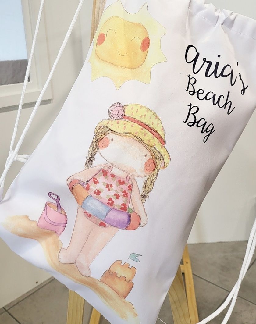 Personalised kids Beach bag