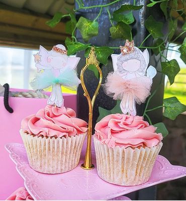 Fairy garden cupcake toppers