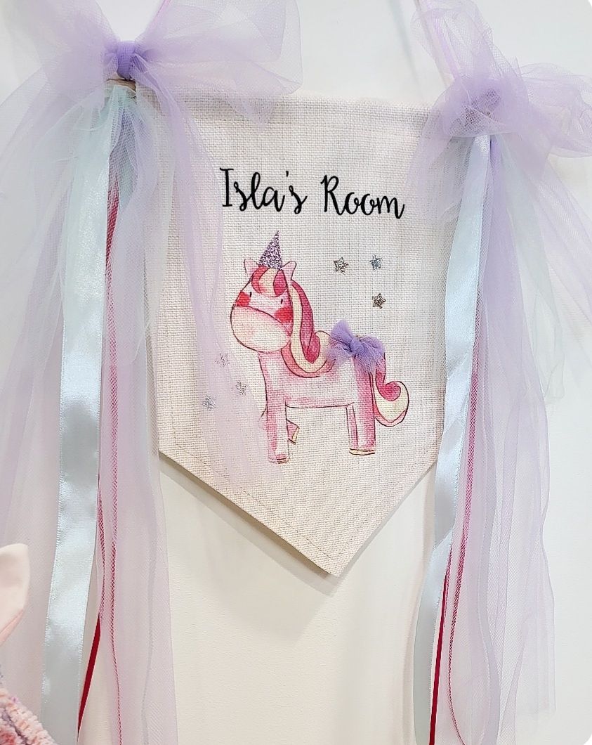 Unicorn room sign