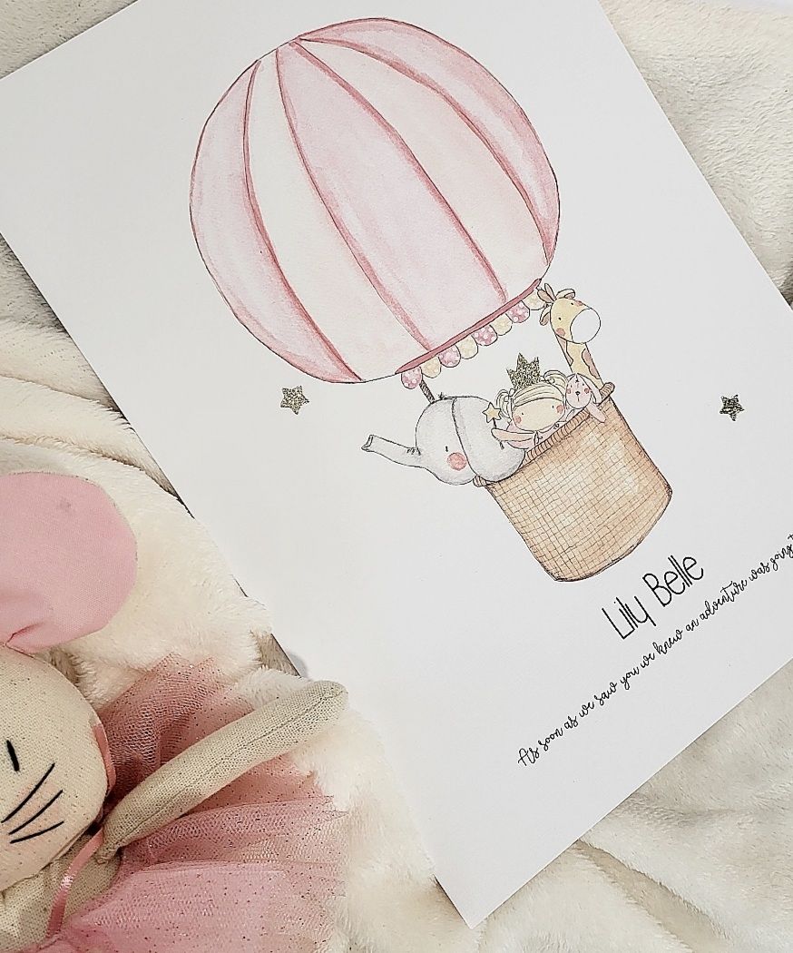 Hot Air Balloon Print