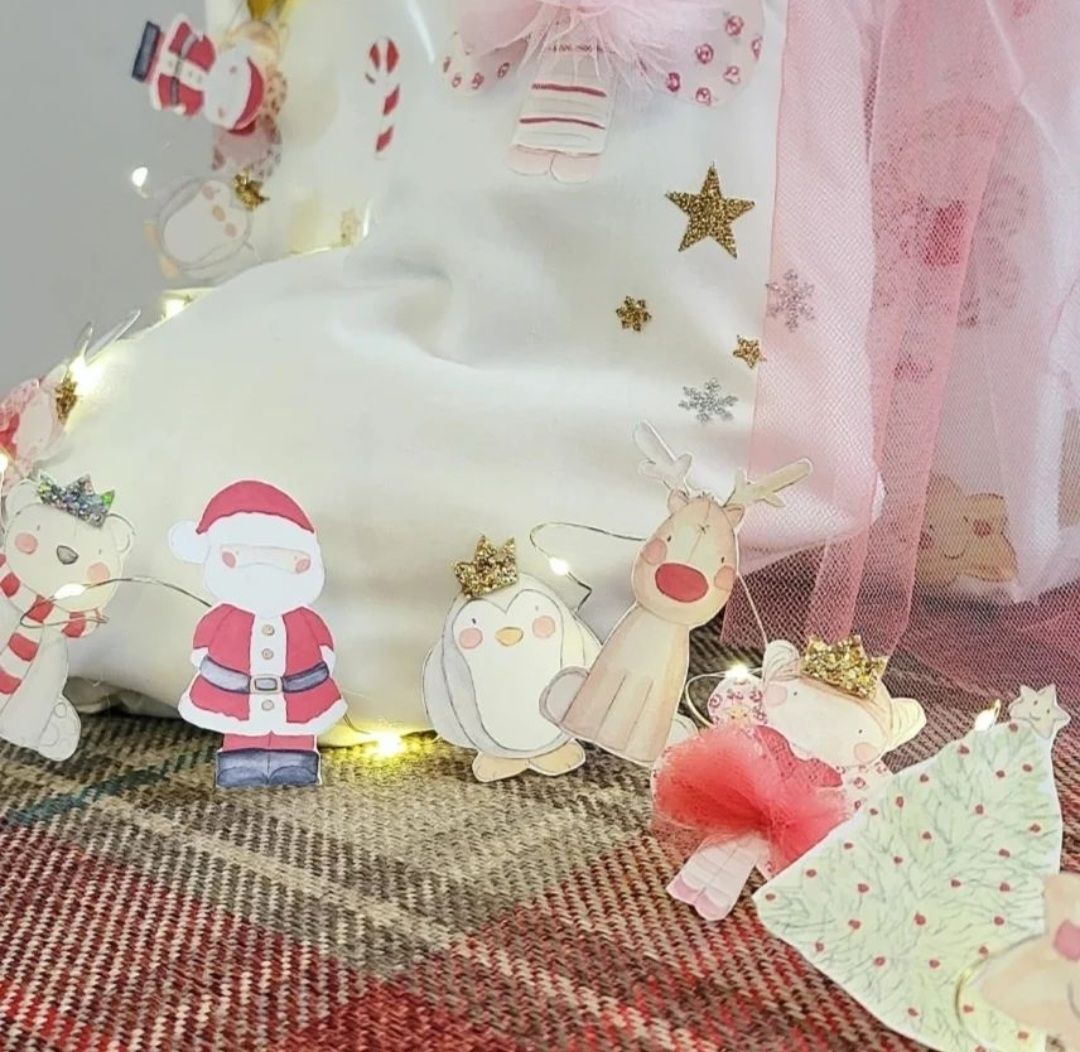 Santa and friends christmas fairy lights