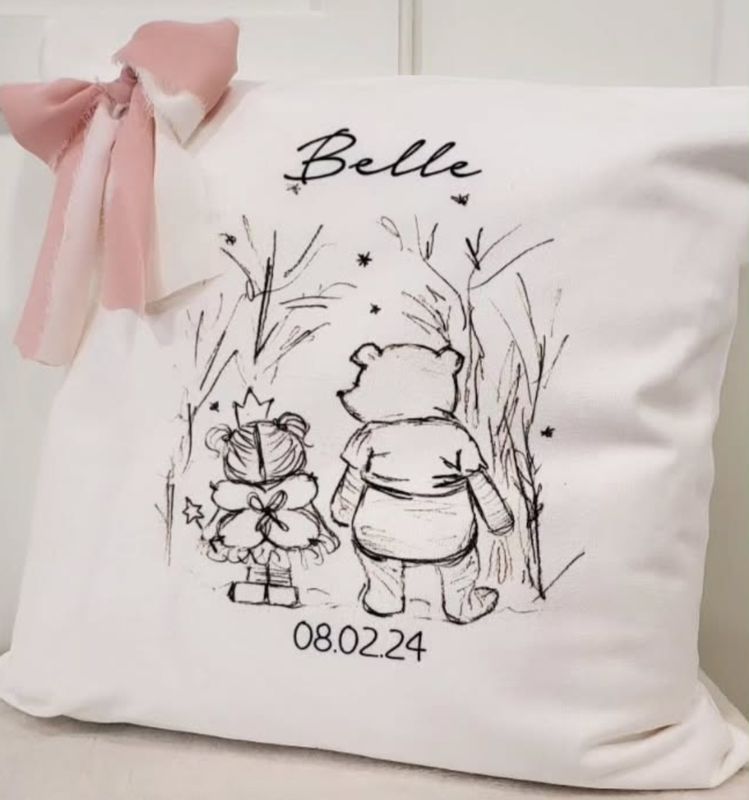 Fairy and Bear Cushion