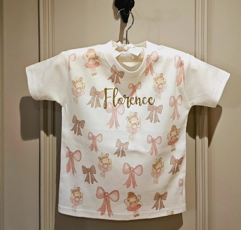 Fairy and bow t shirt 