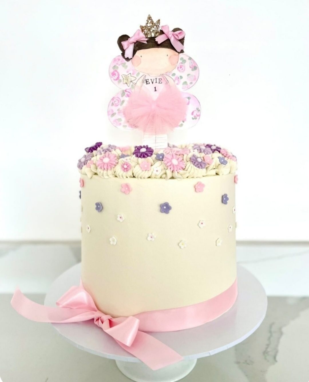 Personalised Fairy cake topper