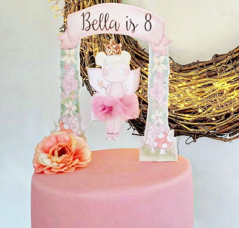 Fairy Garden Cake Topper