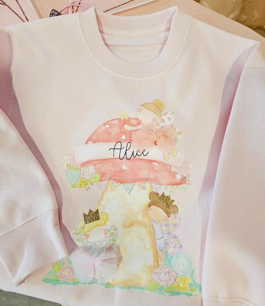 Personalised Fairy garden jumper