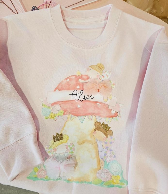 Personalised Fairy garden jumper