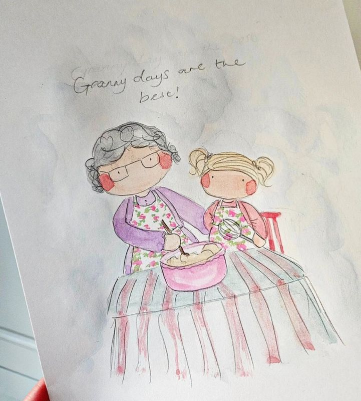 Granny days are the best painting 