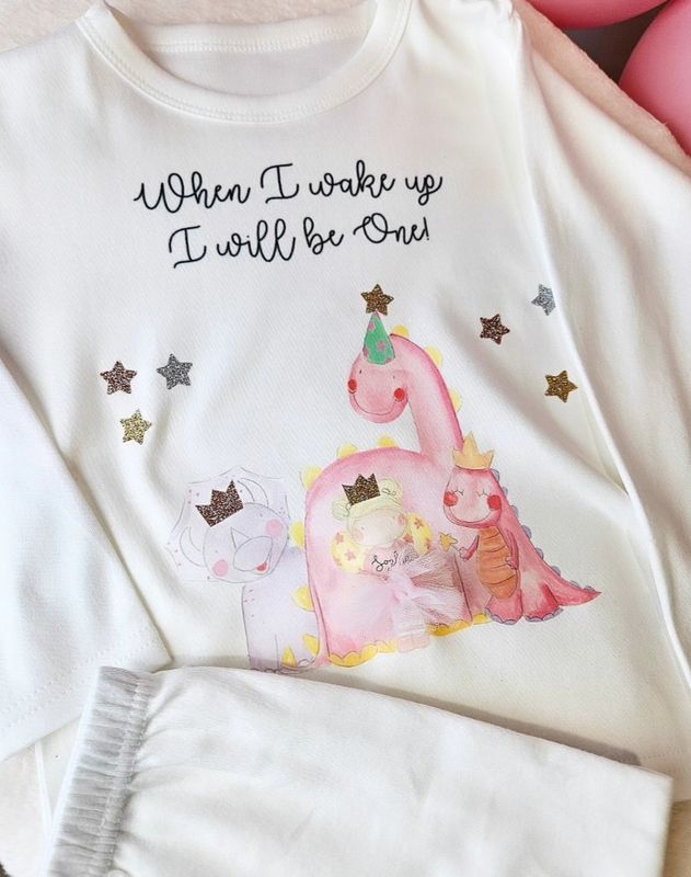 Girls Dinosaur Birthday Pyjamas
