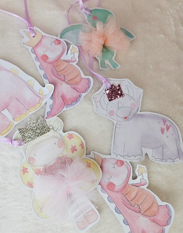 Dinosaur Party Bag Tags