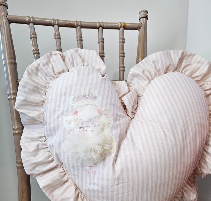 Fairy heart cushion