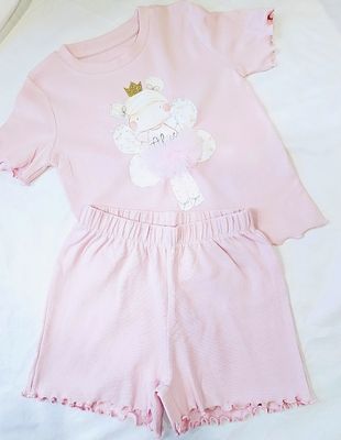 Pink fairy shorts and t shirt set Pink fairy shorts and t shirt set