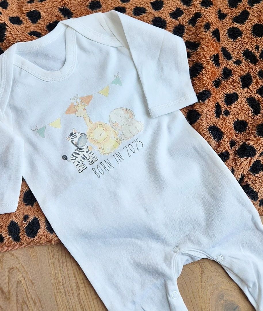 Safari animal babygrow