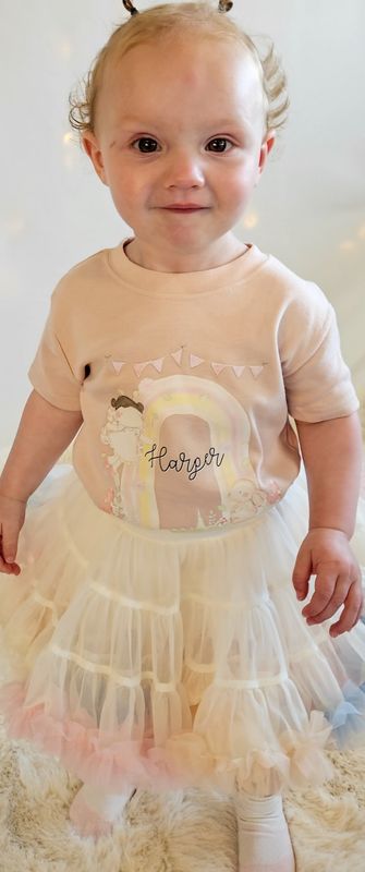Personalised Fairy T-Shirt for Girls – Custom Name Tee with Hand-Drawn Fairy Design