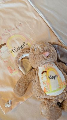 Personalised Bunny Soft Toy for Girls – Custom Plush Keepsake for Babies & Toddlers