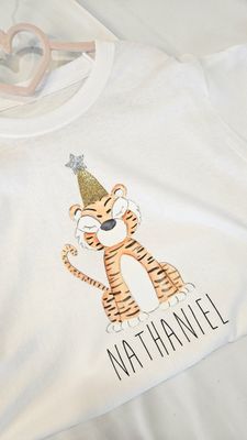 Personalised Tiger T-Shirt – Custom Jungle Animal Tee for Wild Little Ones Personalised Tiger T-Shirt – Custom Jungle Animal Tee for Wild Little Ones