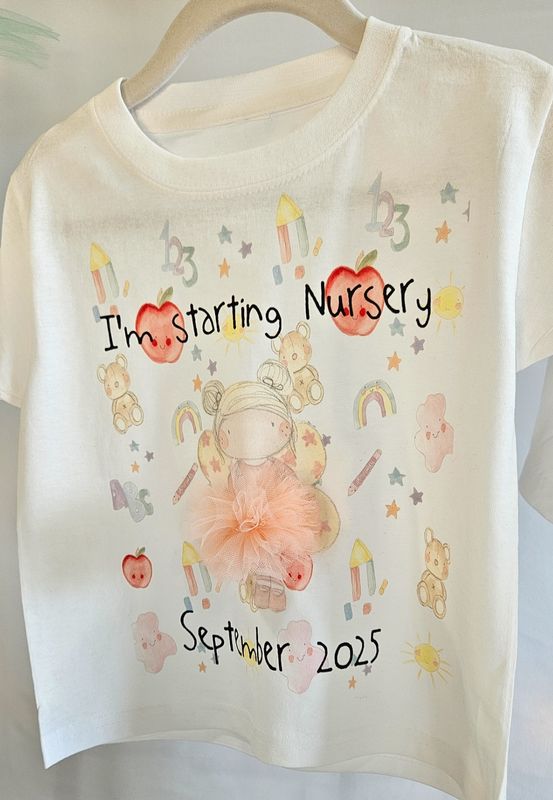 Personalised Starting School T-Shirt