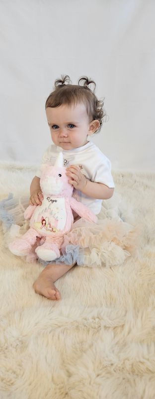 Personalised Unicorn Plush Teddy | Custom Princess Gift for Girls