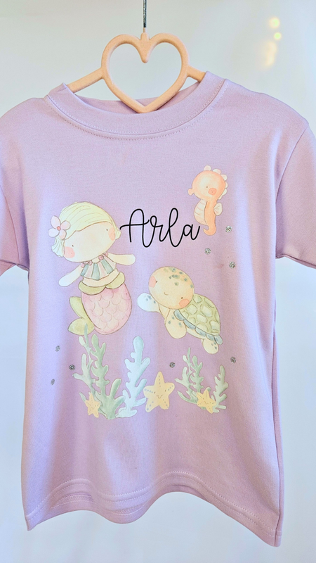 Personalised Mermaid t shirt
