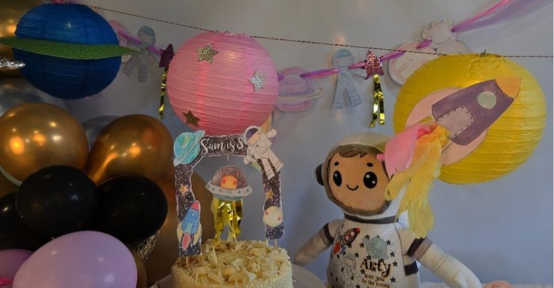Set of light up planet lanterns