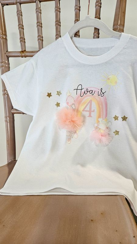 Personalised Flamingo Birthday T-shirt
