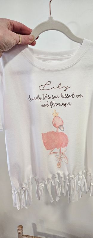 Isla flamingo tassle top 7 to 8 years Isla flamingo tassle top 7 to 8 years