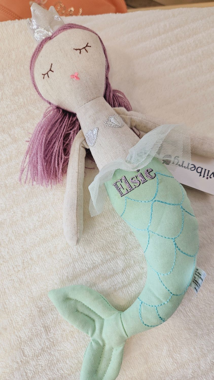 Personalised mermaid doll