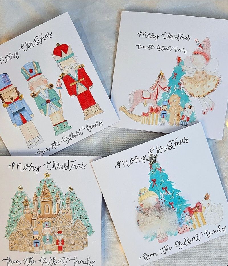 Pack of Personalised Christmas Cards