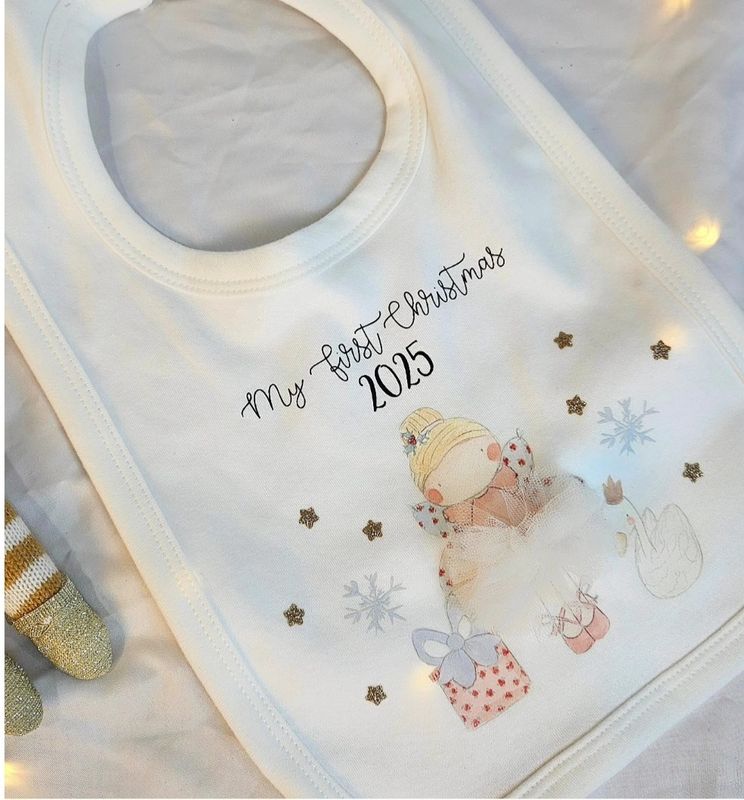My First Christmas Bib