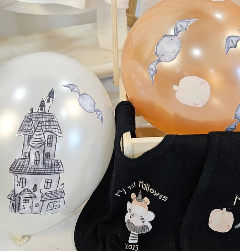Halloween balloon stickers