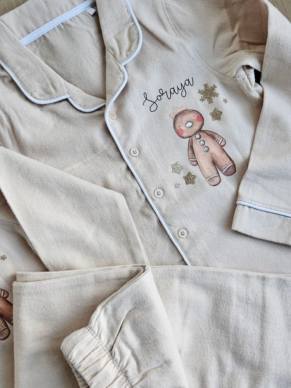 Gingerbread Man Christmas Pyjamas