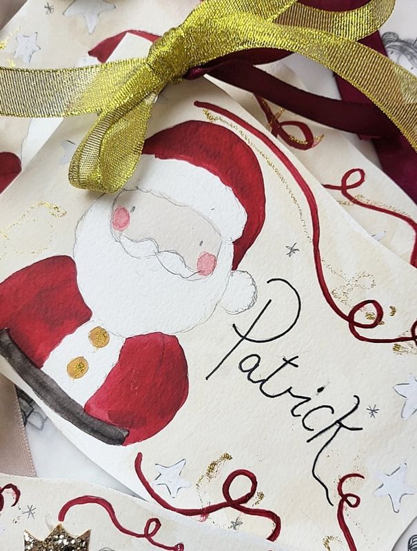 Hand painted gift tag Hand painted gift tag