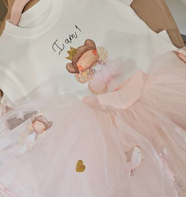 Birthday Fairy tutu with FREE MATCHING T SHIRT