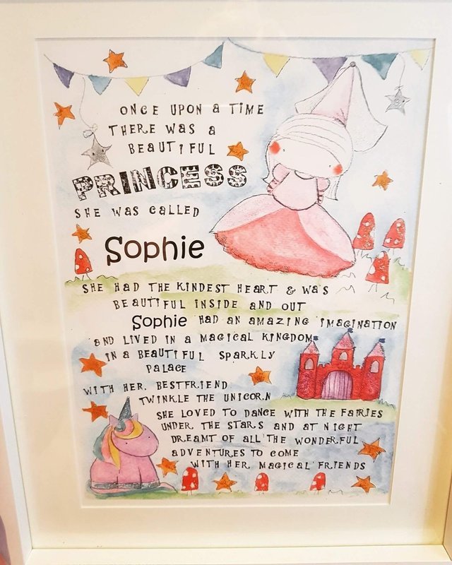 Once upon a time Princess print