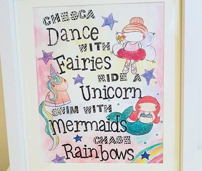 Dance with fairies print