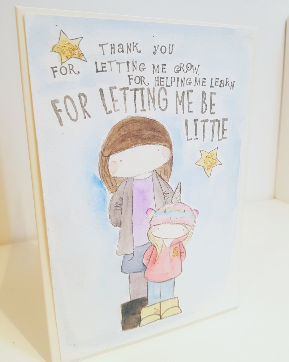 Hand drawn teacher card 