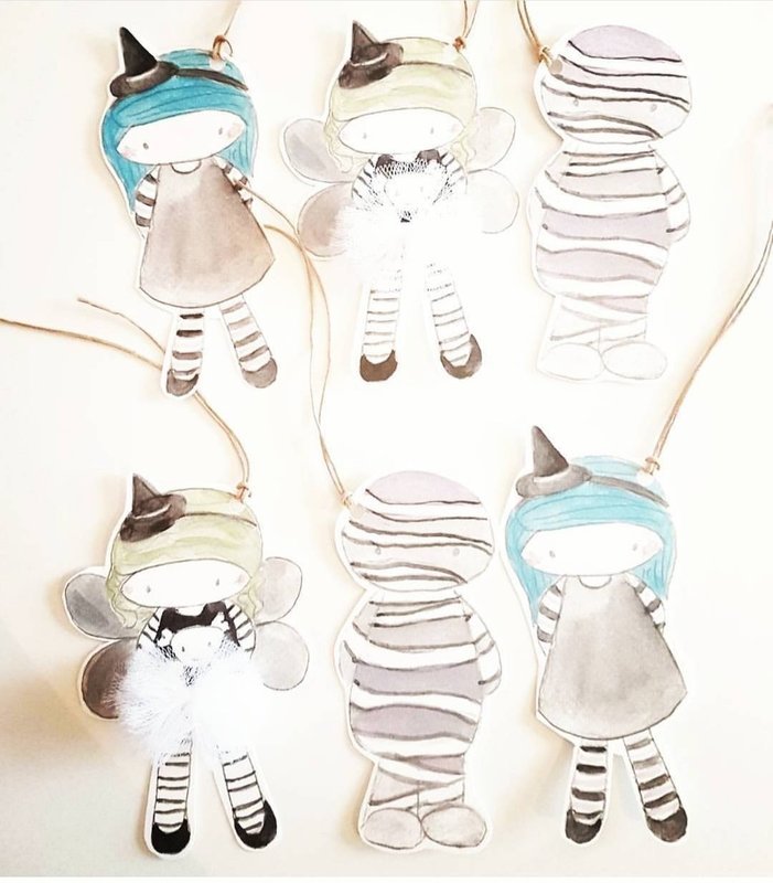 Halloween party bag tags