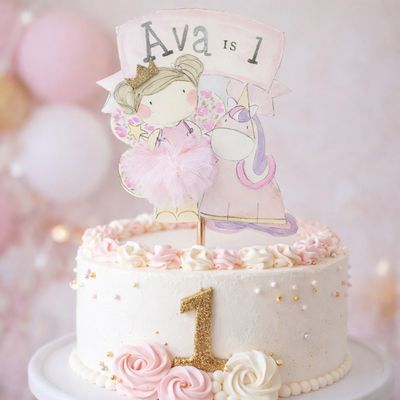 Fairy and Unicorn Cake Topper