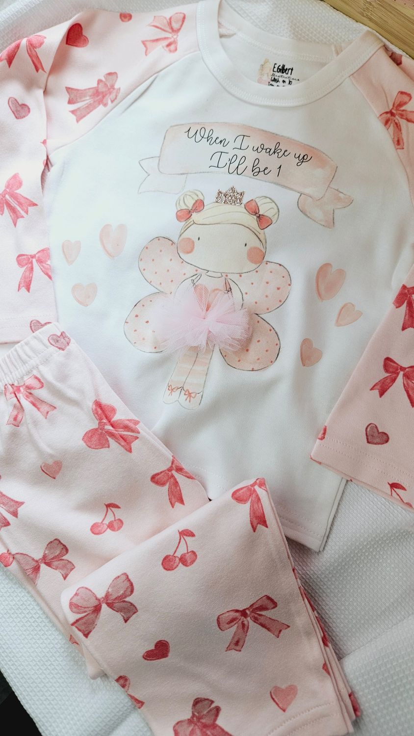Personalised fairy birthday pyjamas