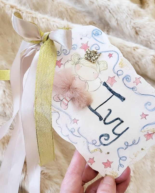 Hand painted gift tag Hand painted gift tag