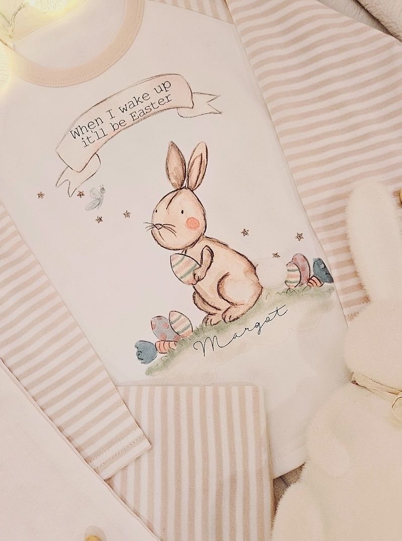 Personalised Easter pyjamas With FREE MATCHING BAG