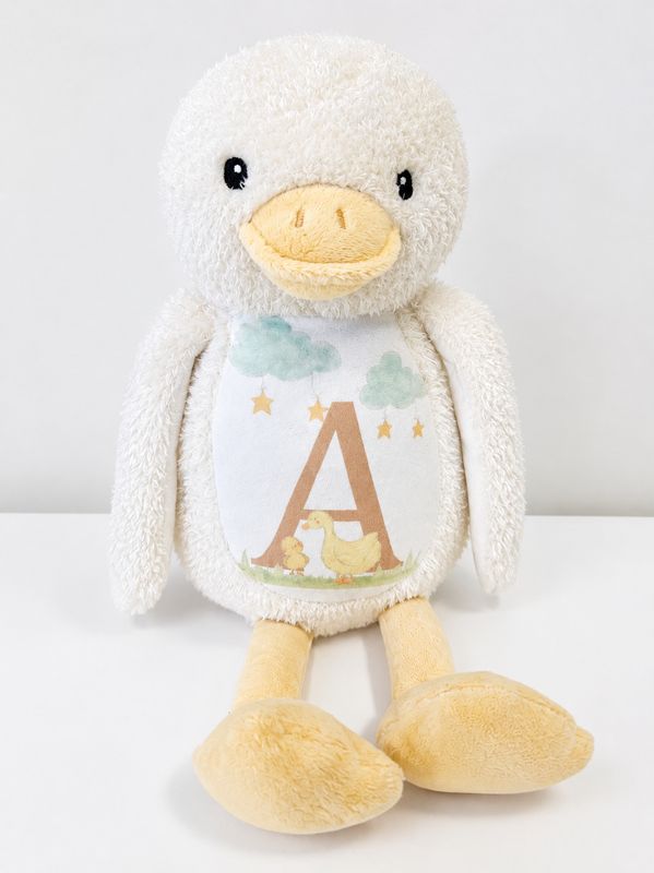 Personalised Duck Soft Toy – Custom teddy for babies and kids