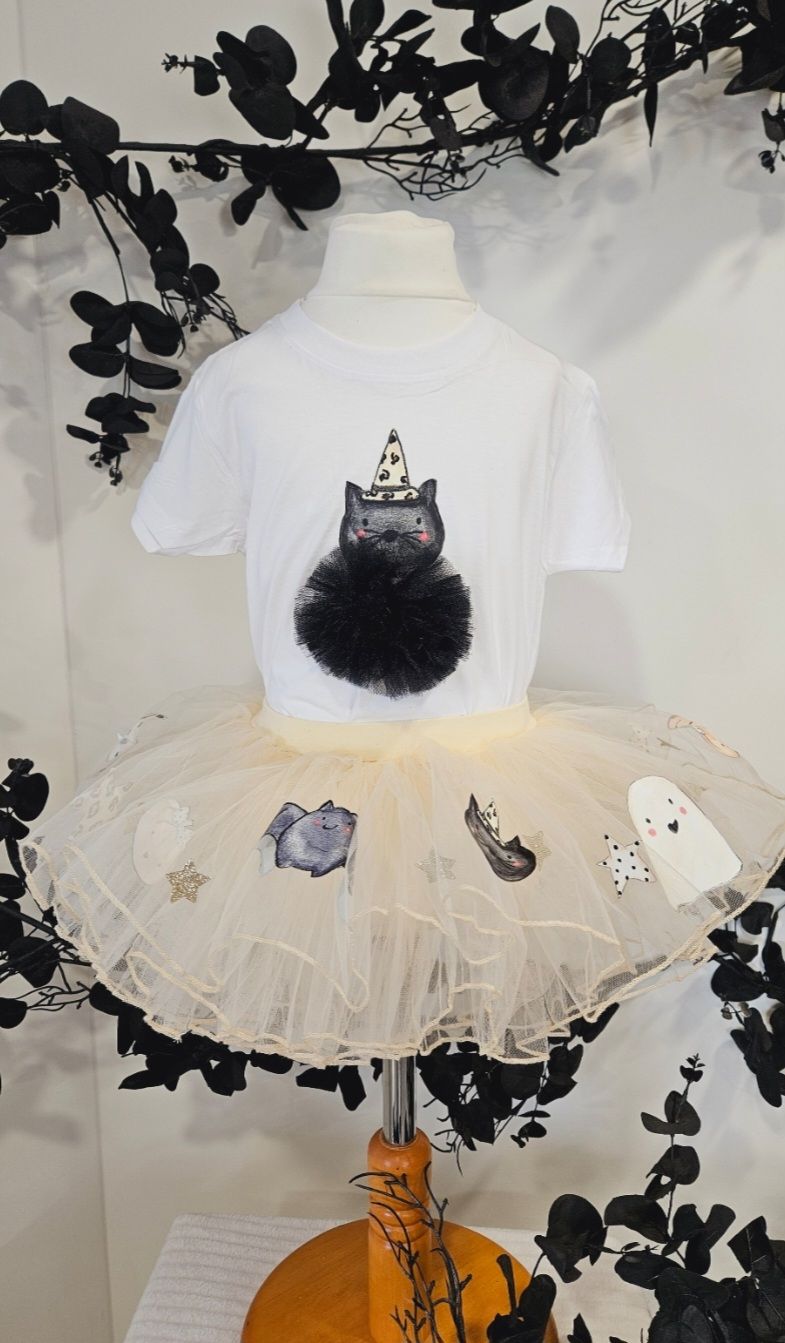 Halloween tutu with FREE MATCHING T SHIRT Halloween tutu with FREE MATCHING T SHIRT