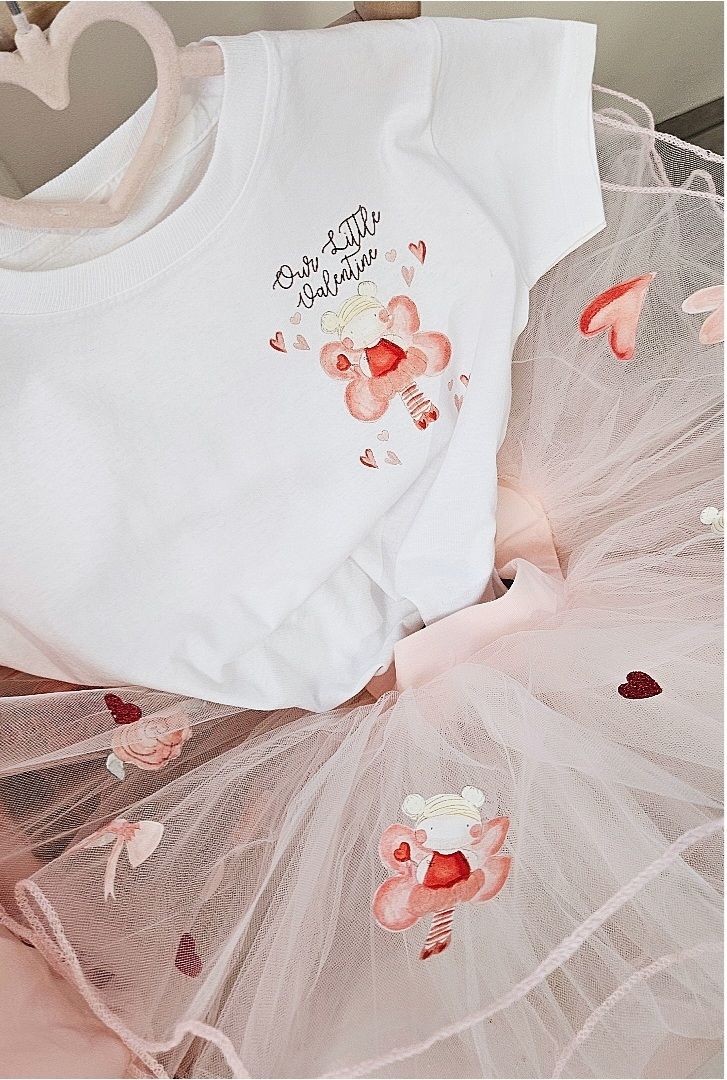 Valentines tutu with FREE matching t shirt 