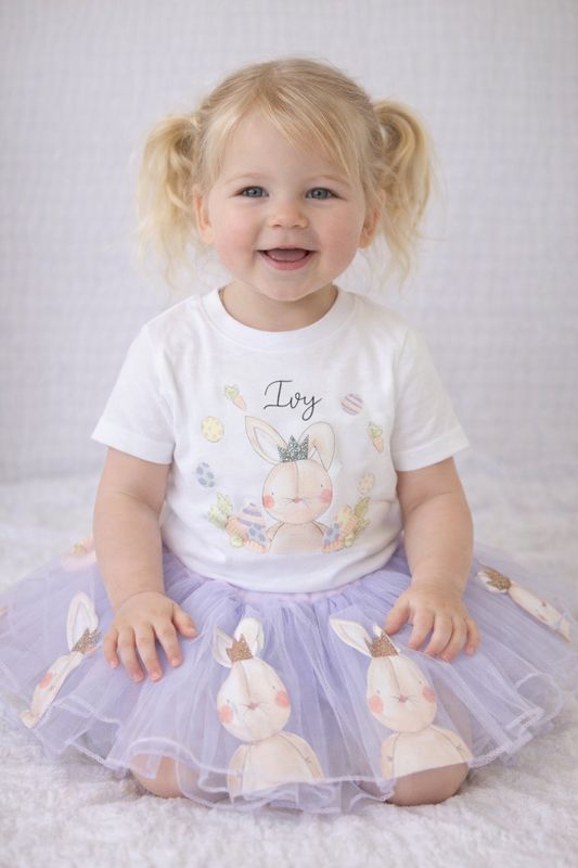 Easter Bunny tutu with FREE matching t shirt 